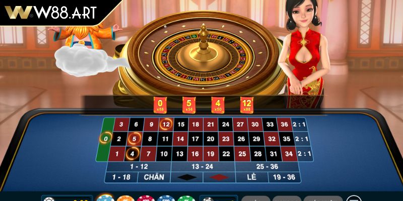 Roulette W88 Khám Phá Trò Chơi Và Những Mẹo Cá Cược Hiệu Quả 4 Bắt kèo Roulette W88 theo hàng chéo