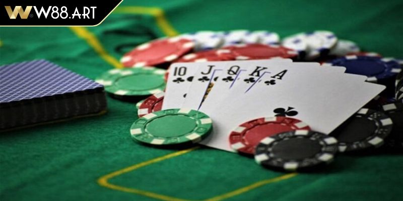 Các hành động cược trong xì tố 5 cây W88